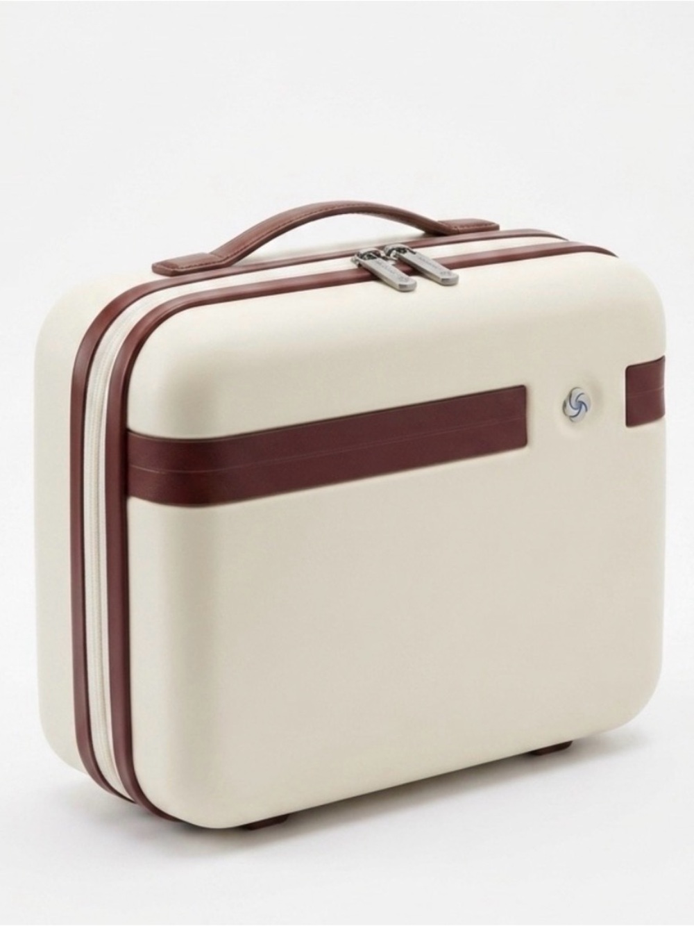 Samsonite Cream and Brown train Case